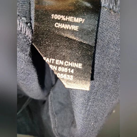 Stella Carakasi (Size S) Navy Blue 100% Hemp Button Down Front Tiburon Tunic Top - Picture 8 of 15